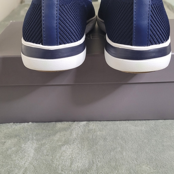 Aubrey Lynn Al-Amelina Slip-on Upper Knit Fabric Flat  Navy Size 10M - Picture 8 of 12